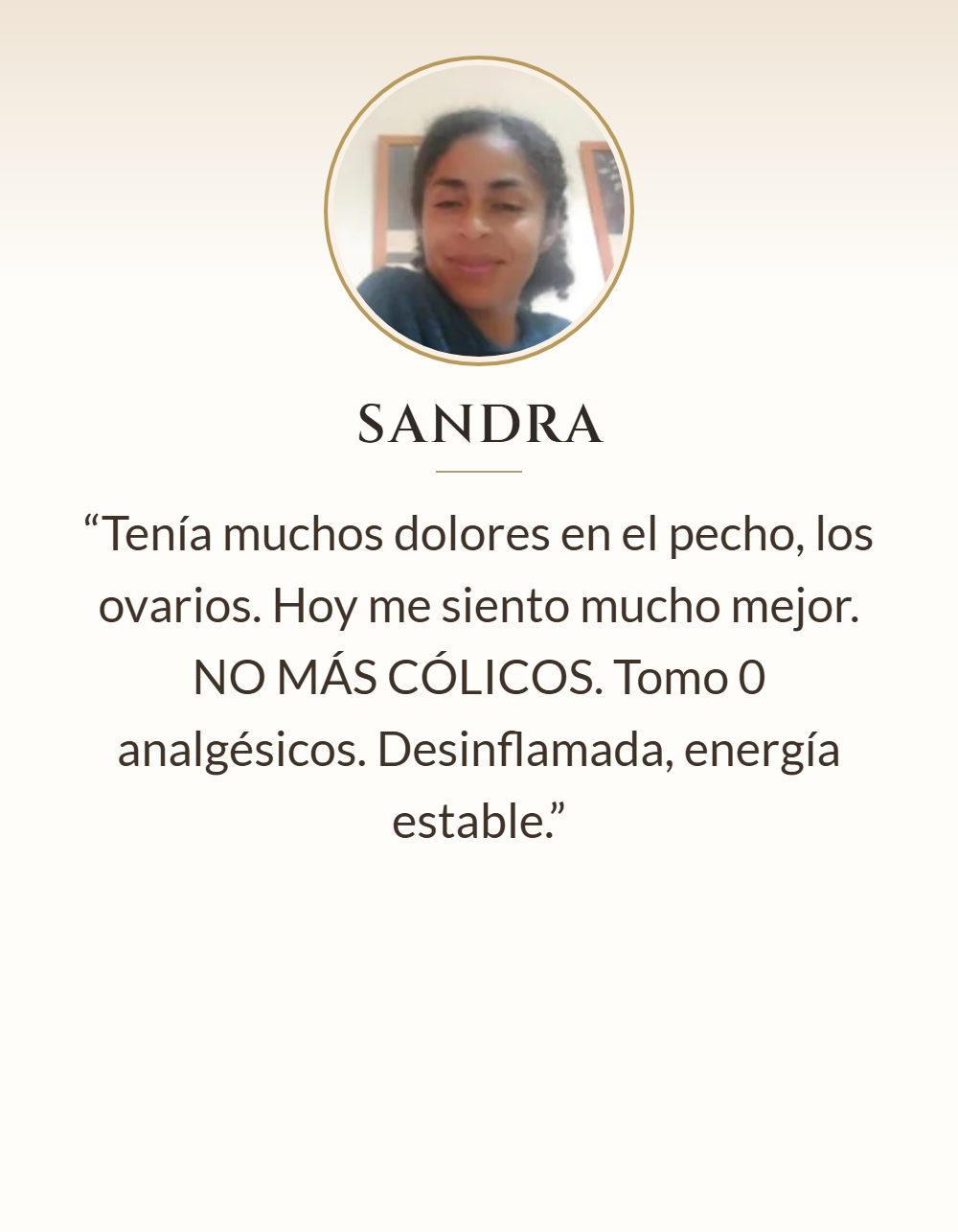 Testimonio de Sandra – Estrogen Free