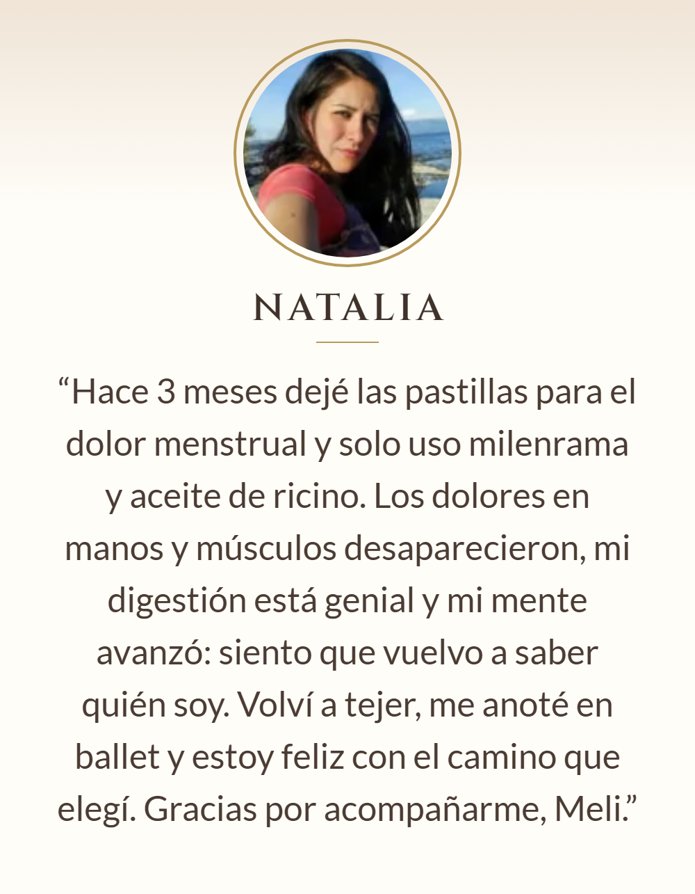 Testimonio de Natalia