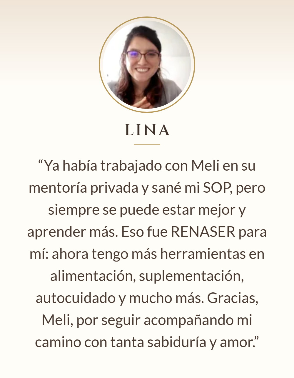 Testimonio de Lina